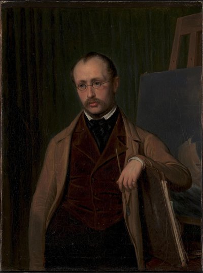 Retrato del pintor marino de Emil Ditlev Bærentzen