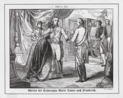 Salida de la Archiduquesa María Luisa de Austria hacia Francia de Emil Eugen Sachsse