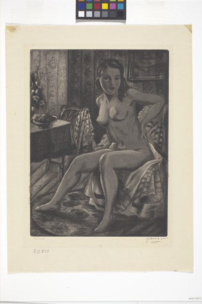 Dolores (aguatinta) de Emil Ganso