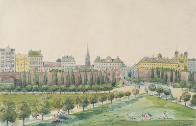 El Stubenbastei y el Stubentor en Viena de Emil Hütter