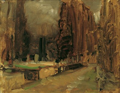 El cementerio de Gravosa cerca de Ragusa (estudio para Pax) de Emil Jakob Schindler