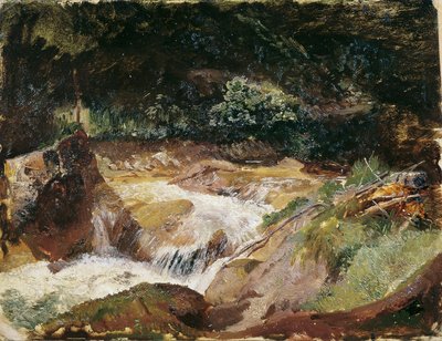 Arroyo de montaña en Ramsau de Emil Jakob Schindler