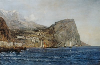 Paisaje costero en Dalmacia de Emil Jakob Schindler