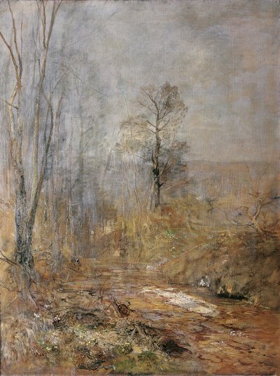 Estado de ánimo de marzo: principios de la primavera en los bosques de Viena de Emil Jakob Schindler