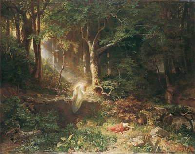 Nacimiento de la doncella del bosque de Emil Jakob Schindler