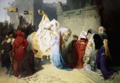 Merlín Presentando al Futuro Rey Arturo de Emil Johann Lauffer