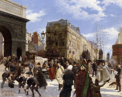 Les Grands Boulevards, La Porte St. Martin, París de Emil Lindemann
