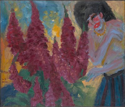mañana en el jardín de flores de Emil Nolde