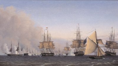 La batalla de Copenhague el 2 de abril de 1801 de Emil Normann
