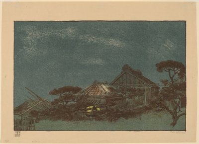 Atardecer en Fukagawa de Emil Orlik