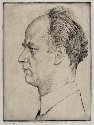 Retrato de Wilhelm Furtwängler de Emil Orlik