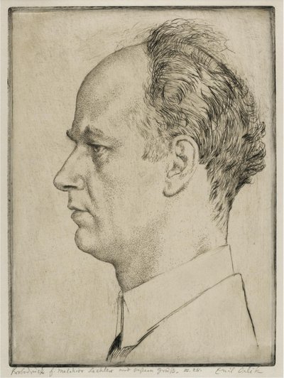 Retrato de Wilhelm Furtwängler de Emil Orlik