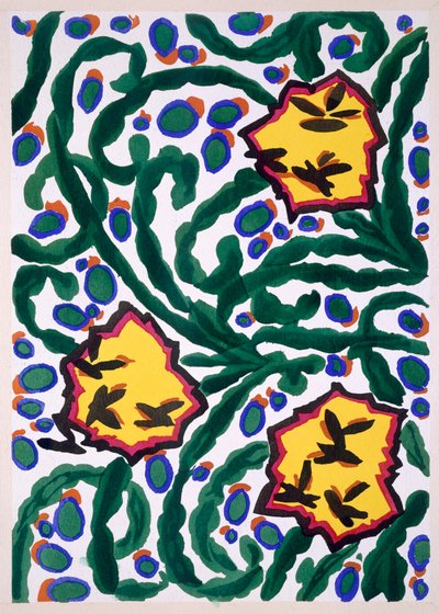 Floreal, Nuevos dibujos y colores, c.1925 (litografía en color) de Émile Allain Séguy