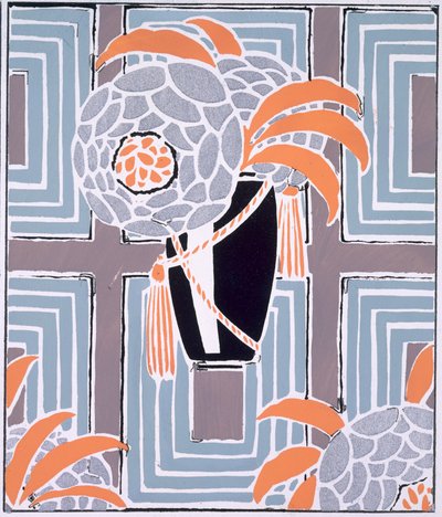 Flores y follaje, publicado hacia 1925 (litografía en color) de Émile Allain Séguy