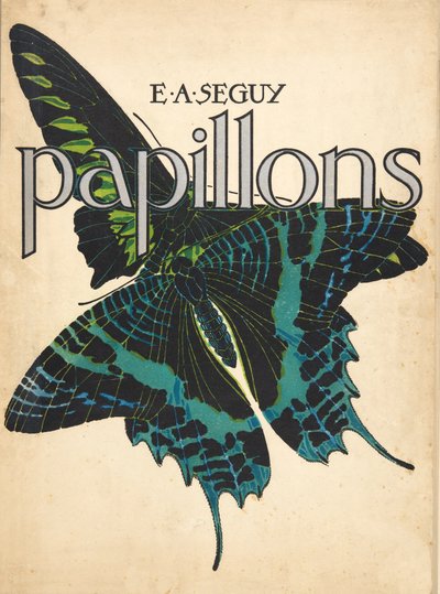 Portada de Papillons, pub. 1925 (impresión en pochoir) de Émile Allain Séguy