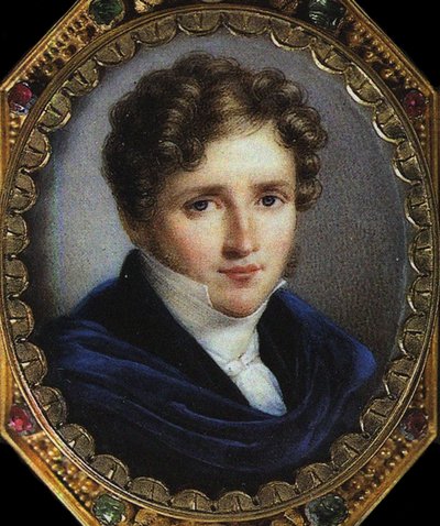 Retrato del autor Alfred de Vigny, Litografía de Emile Lassalle de Emile (after) Lassalle