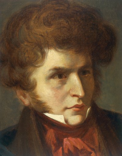 Francia, La-Cote-Saint-Andre, Retrato de Hector Berlioz de Emile (after) Signol