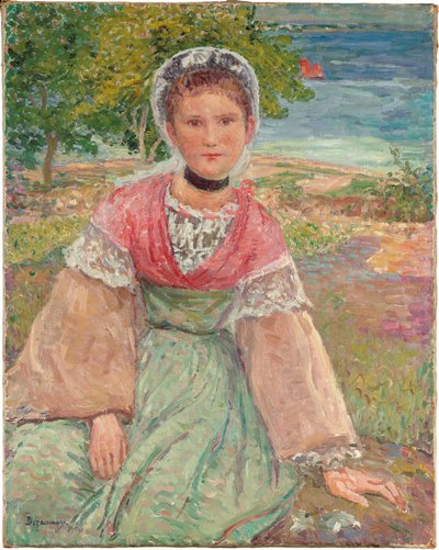 Joven Bretona, c.1895 de Emile Alfred Dezaunay