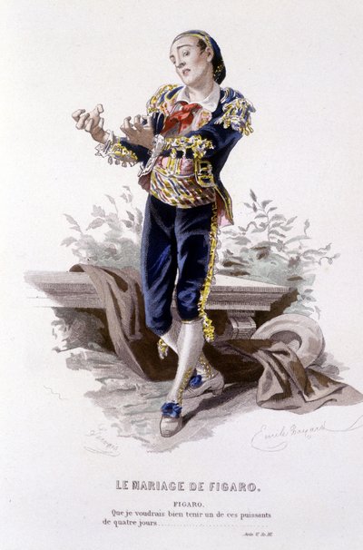 Figaro en “Las bodas de Fígaro” de Emile Antoine Bayard