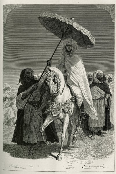 Sultán Hassan I de Marruecos (nacido Moulay El Hassan) de Emile Antoine Bayard
