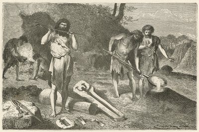 Un taller de moldeadores en la época del bronce de Emile Antoine Bayard