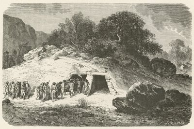 Un túmulo en la época de la piedra pulida de Emile Antoine Bayard