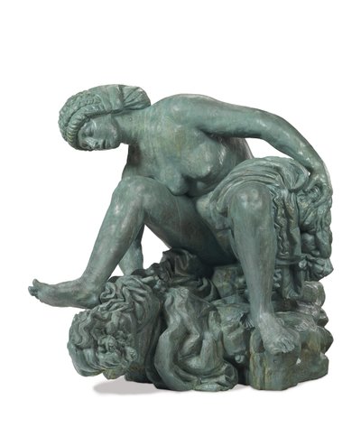 Gran bañista agachada de Emile Antoine Bourdelle