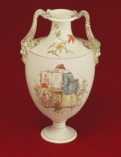 Jarrón Wedgwood, finales del siglo XIX de Emile Aubert Lessore