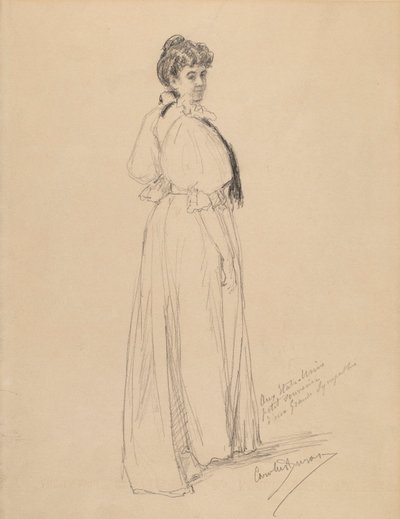 Boceto de una dama de Emile Auguste Carolus Duran