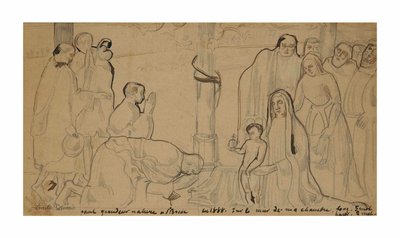Adoración de la montaña de Emile Bernard