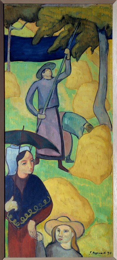 Recolección de manzanas de Emile Bernard