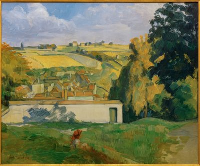 Vista desde una colina en Tonnerre de Emile Bernard