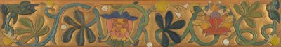 Tabla Decorada con Zarcillos y Flores de Emile Bernard