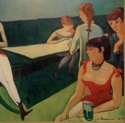 Un burdel (detalle) de Emile Bernard