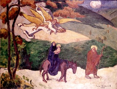 Huida a Egipto de Emile Bernard