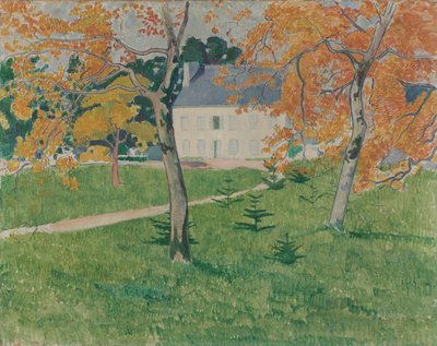 Casa entre Árboles - Pont-Aven de Emile Bernard