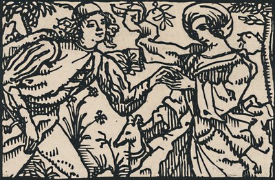 Ilustración para el Petit Testament de Villon, 1919 de Emile Bernard
