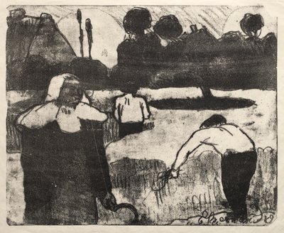Les Bretonneries: Los Cosechadores de Emile Bernard