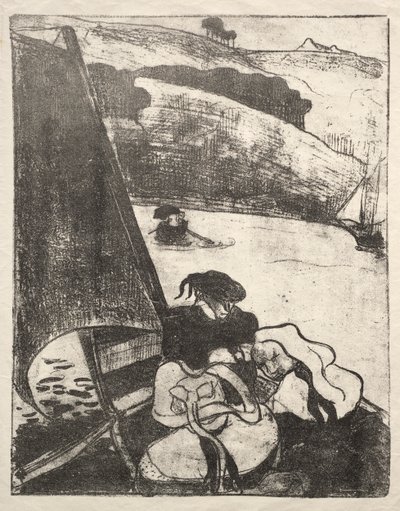 Les Bretonneries: El regreso de la peregrinación de Emile Bernard
