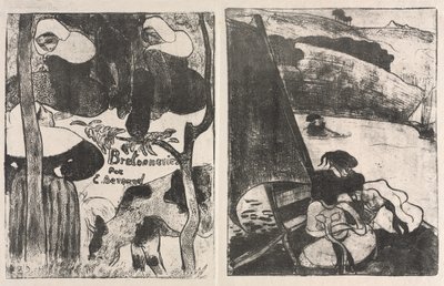 Les Bretonneries: portada y regreso de la peregrinación de Emile Bernard