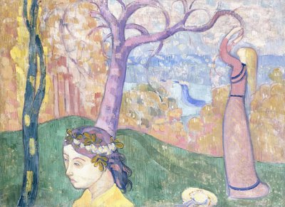 Madeleine en el bosque del amor, 1892 de Emile Bernard
