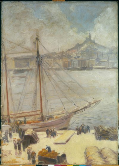 Marsella, el muelle de Emile Bernard