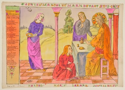 Santa Marta y María ante Jesucristo de Emile Bernard