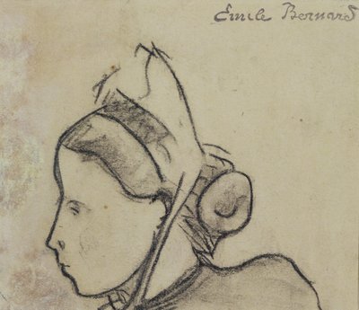 Estudio de una mujer bretona de Emile Bernard