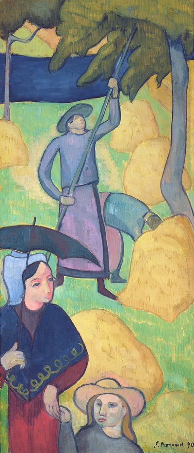 La Cosecha de Manzanas, 1890 de Emile Bernard