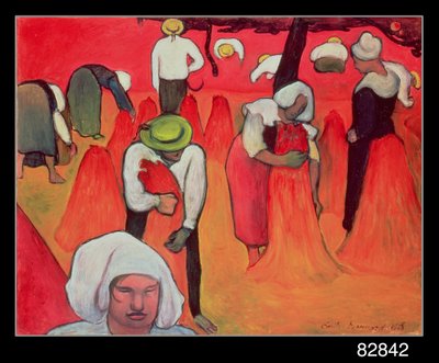 La cosecha de trigo sarraceno, 1888 de Emile Bernard