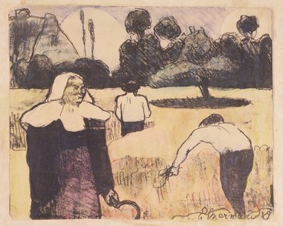 La cosechadora, de la serie "Les Brettoneries". de Emile Bernard