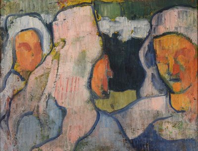 Tres Bretonas con Coiffe de Luto, 1888 de Emile Bernard