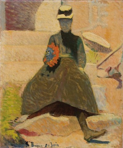 Mujer en Saint-Briac, 1886 de Emile Bernard