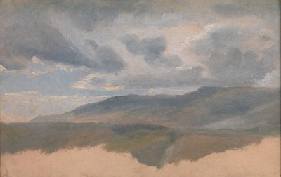 Estudio de Paisaje con Nubes, ca. 1829-31 de Emile Charles Joseph Loubon